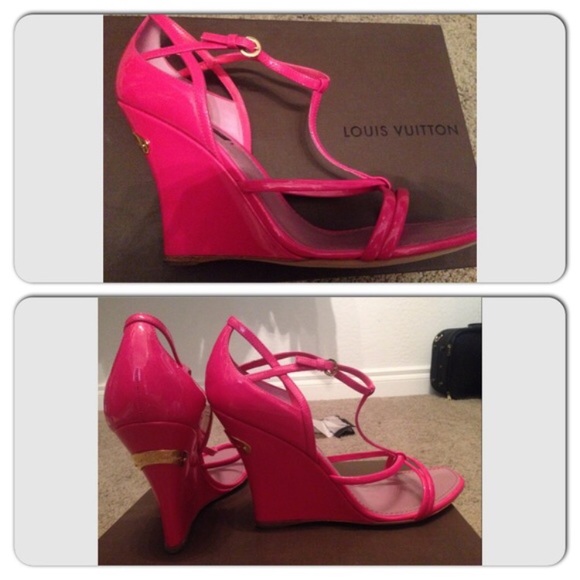 louis vuitton pink heels